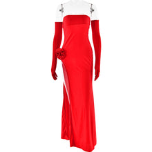 Load image into Gallery viewer, Adeline Long Red Dress