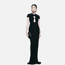 Load image into Gallery viewer, Lily Long Mesh Hollow Out Dress