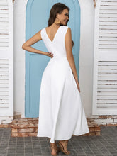 Load image into Gallery viewer, Cyra Slit V-Neck Sleeveless Midi Dress
