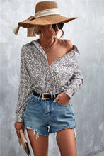 Load image into Gallery viewer, Maia Printed Button Down Long Sleeve Shirt
