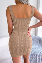 Load image into Gallery viewer, Euphrasia Cable-Knit Sleeveless Mini Dress