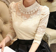 Load image into Gallery viewer, Beaded Chiffon Lace Blouse