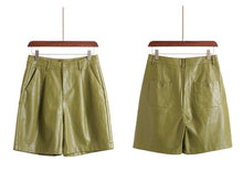 Load image into Gallery viewer, Inina PU Leather Shorts