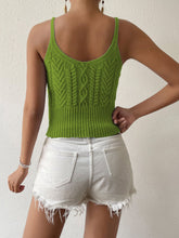 Load image into Gallery viewer, Cambria Scoop Neck Mixed Knit Cami