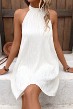Load image into Gallery viewer, Juniper Textured Halter Neck Mini Dress