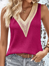 Load image into Gallery viewer, Elaia Textured V-Neck Tank Top