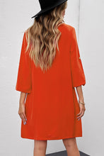 Load image into Gallery viewer, Destiny Buttoned V-Neck Dress