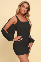 Load image into Gallery viewer, Amelia Square Neck Split Sleeve Mini Dress