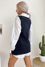 Load image into Gallery viewer, Arya Slit Hem Sweater Vest Dress