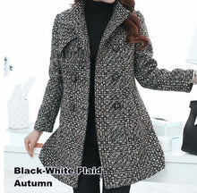 Load image into Gallery viewer, Sandra Turtleneck Tweed Coat