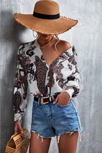 Load image into Gallery viewer, Maia Printed Button Down Long Sleeve Shirt