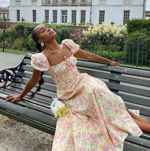 Load image into Gallery viewer, Frenchi Front Slit Floral Maxi Dress