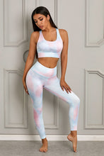 Load image into Gallery viewer, Porsha Printed Sports Bra and Leggings Pair