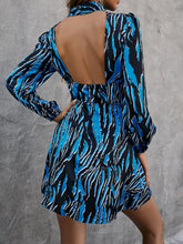 Load image into Gallery viewer, Taliyah Printed Long Sleeve Mock Neck Mini Dress