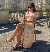 Load image into Gallery viewer, Frenchi Front Slit Floral Maxi Dress