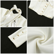 Load image into Gallery viewer, Jadis White Long Sleeve Halter Blouse