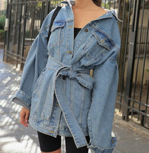 Load image into Gallery viewer, Decon Denim Belted Jacket