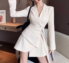 Load image into Gallery viewer, Imani Irregular Blazer Dress