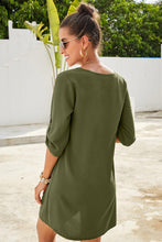 Load image into Gallery viewer, Destiny Buttoned V-Neck Dress