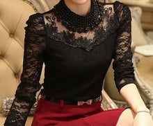 Load image into Gallery viewer, Beaded Chiffon Lace Blouse