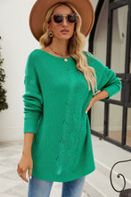 Load image into Gallery viewer, Rory Boat Neck Dropped Shoulder Knit Top