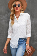 Load image into Gallery viewer, Tabitha Curved Hem Button-Up Long Sleeve Shirt