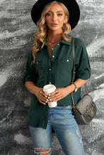 Load image into Gallery viewer, Caitríona Button-Up Roll-Tab Sleeve Shirt