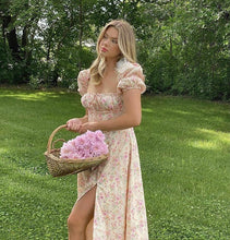 Load image into Gallery viewer, Frenchi Front Slit Floral Maxi Dress