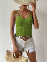 Load image into Gallery viewer, Cambria Scoop Neck Mixed Knit Cami