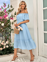 Load image into Gallery viewer, Ryette Off-Shoulder Tied Cutout Dress