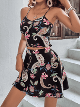 Load image into Gallery viewer, Liana Floral V-Neck Cami and Skirt Set