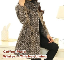 Load image into Gallery viewer, Sandra Turtleneck Tweed Coat