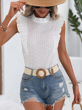 Load image into Gallery viewer, Allegra Butterfly Sleeve Frill Neck Blouse