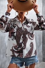 Load image into Gallery viewer, Maia Printed Button Down Long Sleeve Shirt