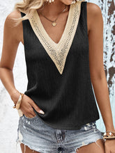 Load image into Gallery viewer, Elaia Textured V-Neck Tank Top