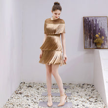 Load image into Gallery viewer, Umber Fringe Dress