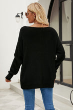 Load image into Gallery viewer, Rory Boat Neck Dropped Shoulder Knit Top