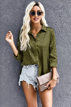 Load image into Gallery viewer, Aria Leopard Slit High-Low Shirt