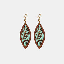 Load image into Gallery viewer, Aviva Geometrical Shape Wooden Dangle Earrings