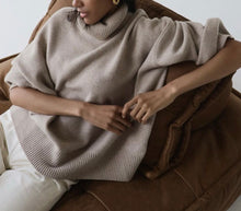 Load image into Gallery viewer, Cashmere Blend Turtle Neck Sweater