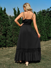Load image into Gallery viewer, Isla Spaghetti Strap Smocked Waist Spliced Lace Dress