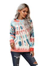 Load image into Gallery viewer, Eva Tie-Dye Side Slit Long Sleeve Top