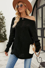Load image into Gallery viewer, Rory Boat Neck Dropped Shoulder Knit Top