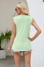 Load image into Gallery viewer, Sarah Spliced Lace V-Neck Tank