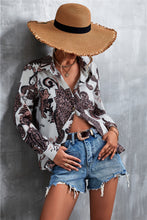 Load image into Gallery viewer, Maia Printed Button Down Long Sleeve Shirt