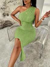 Load image into Gallery viewer, Eve Sleeveless Asymmetrical One Shoulder Dress