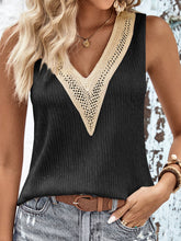 Load image into Gallery viewer, Elaia Textured V-Neck Tank Top