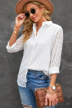 Load image into Gallery viewer, Tabitha Curved Hem Button-Up Long Sleeve Shirt