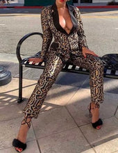 Load image into Gallery viewer, Sequin Leopard Suit