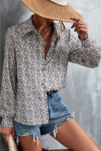 Load image into Gallery viewer, Maia Printed Button Down Long Sleeve Shirt